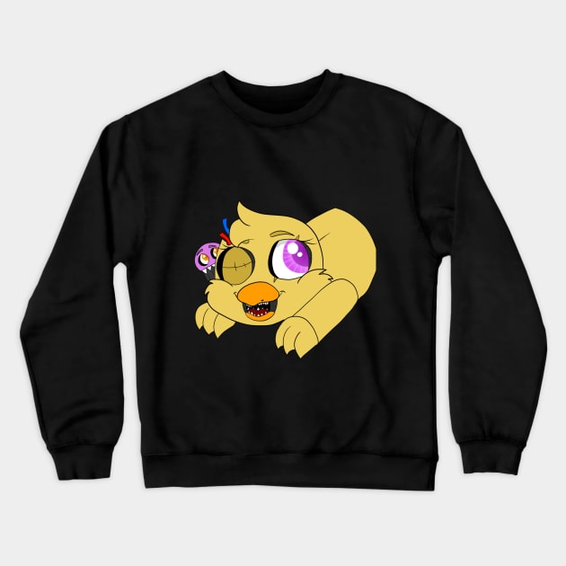 Nightmare Chica Crewneck Sweatshirt by TyphoonCinema